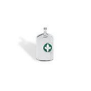 Crest Tag Pendant – Malachite (Pendant Only)