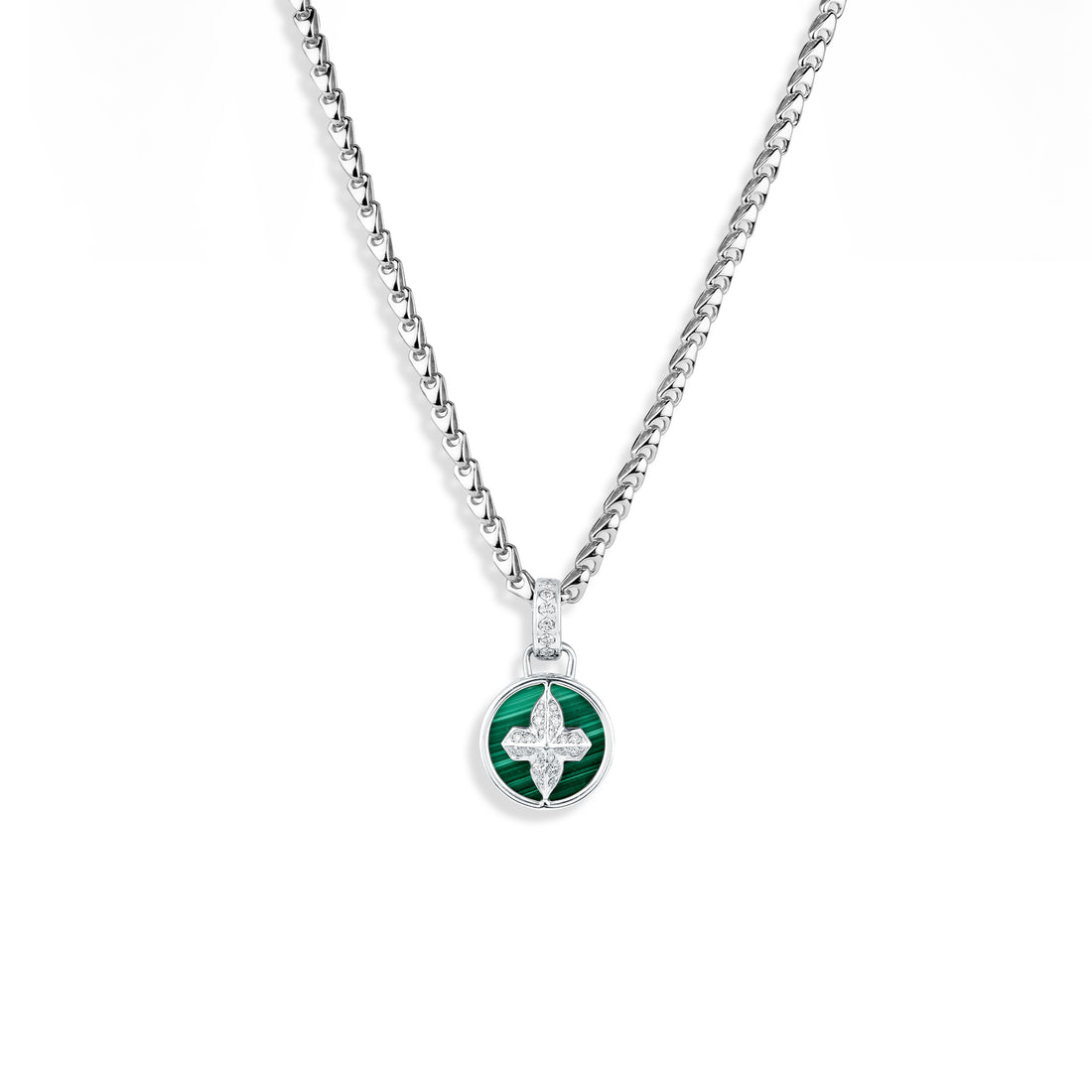 Orbit Pendant – Malachite