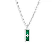 Signet Diamond Pendant – Malachite