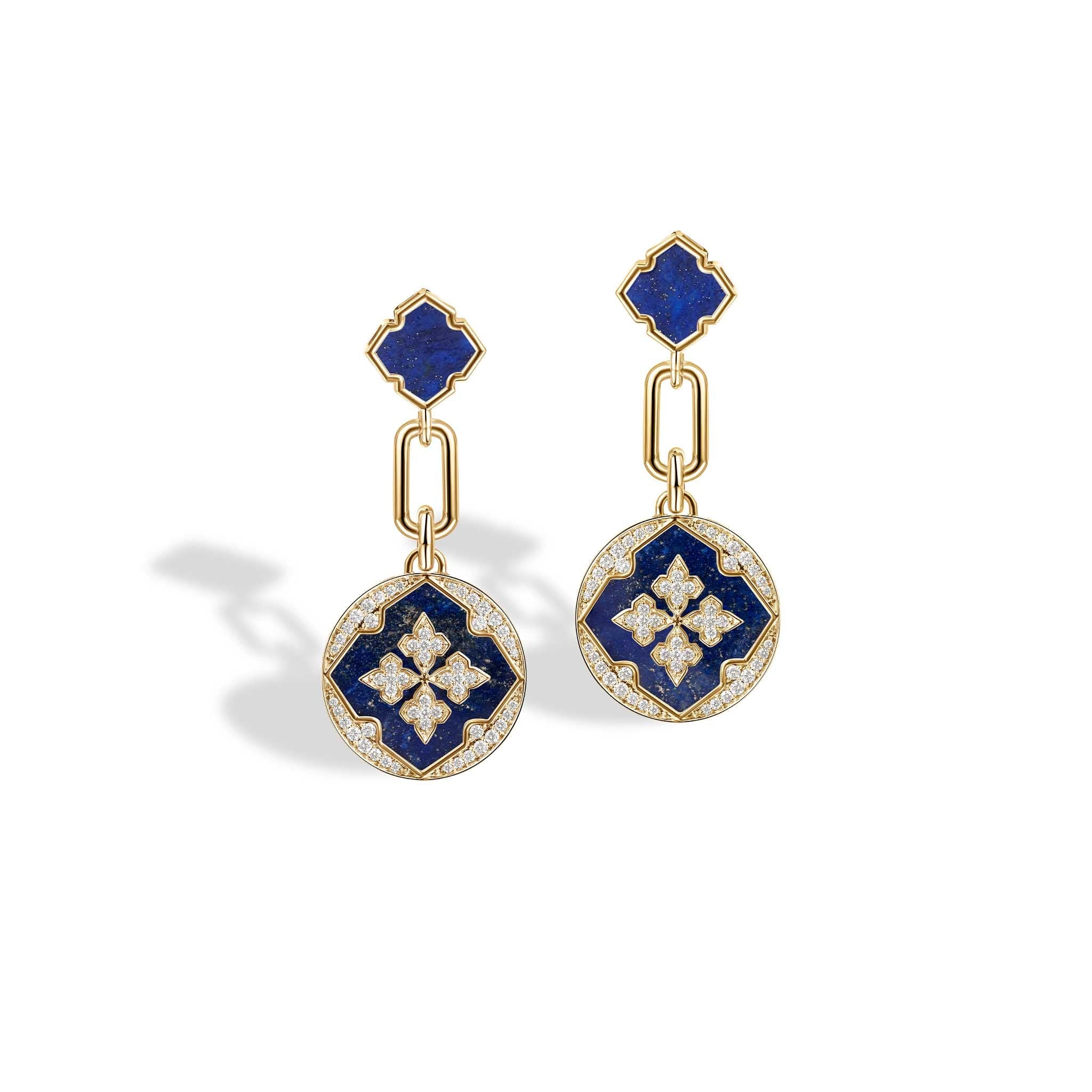 Deep Blue Swing Earrings