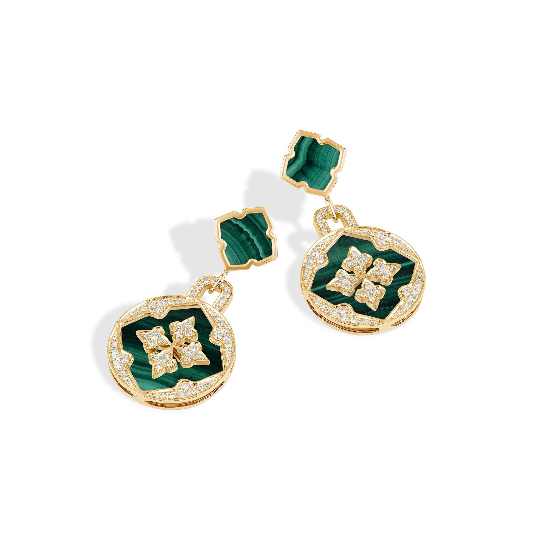 Green Cascade Earrings