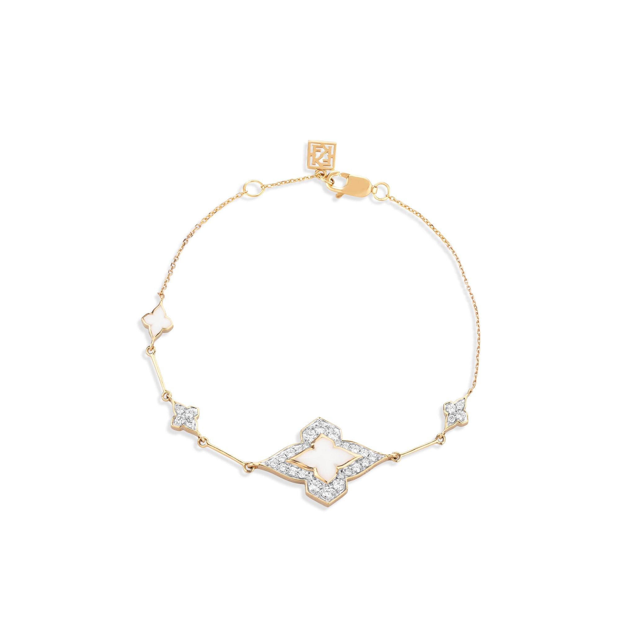 White Ceramic Chic Bracelet