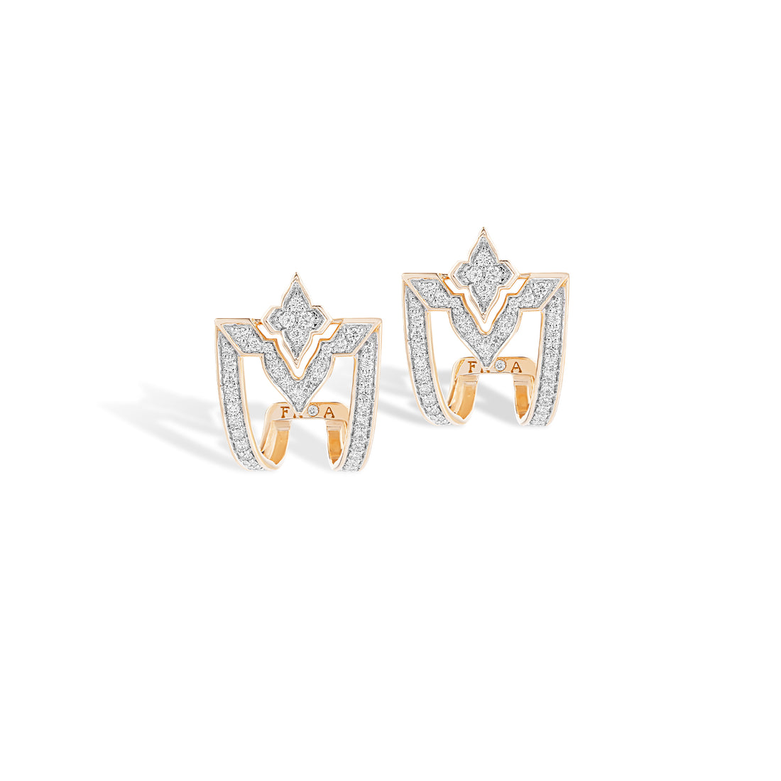 Diamond Sculpted Earrings