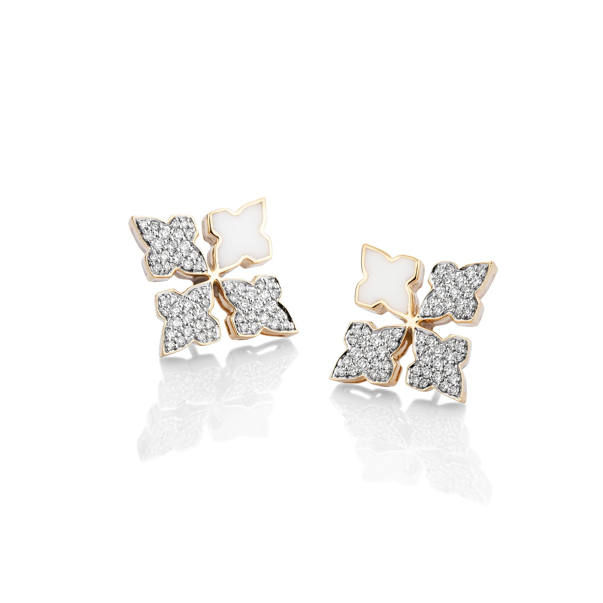 White Stardust Earrings