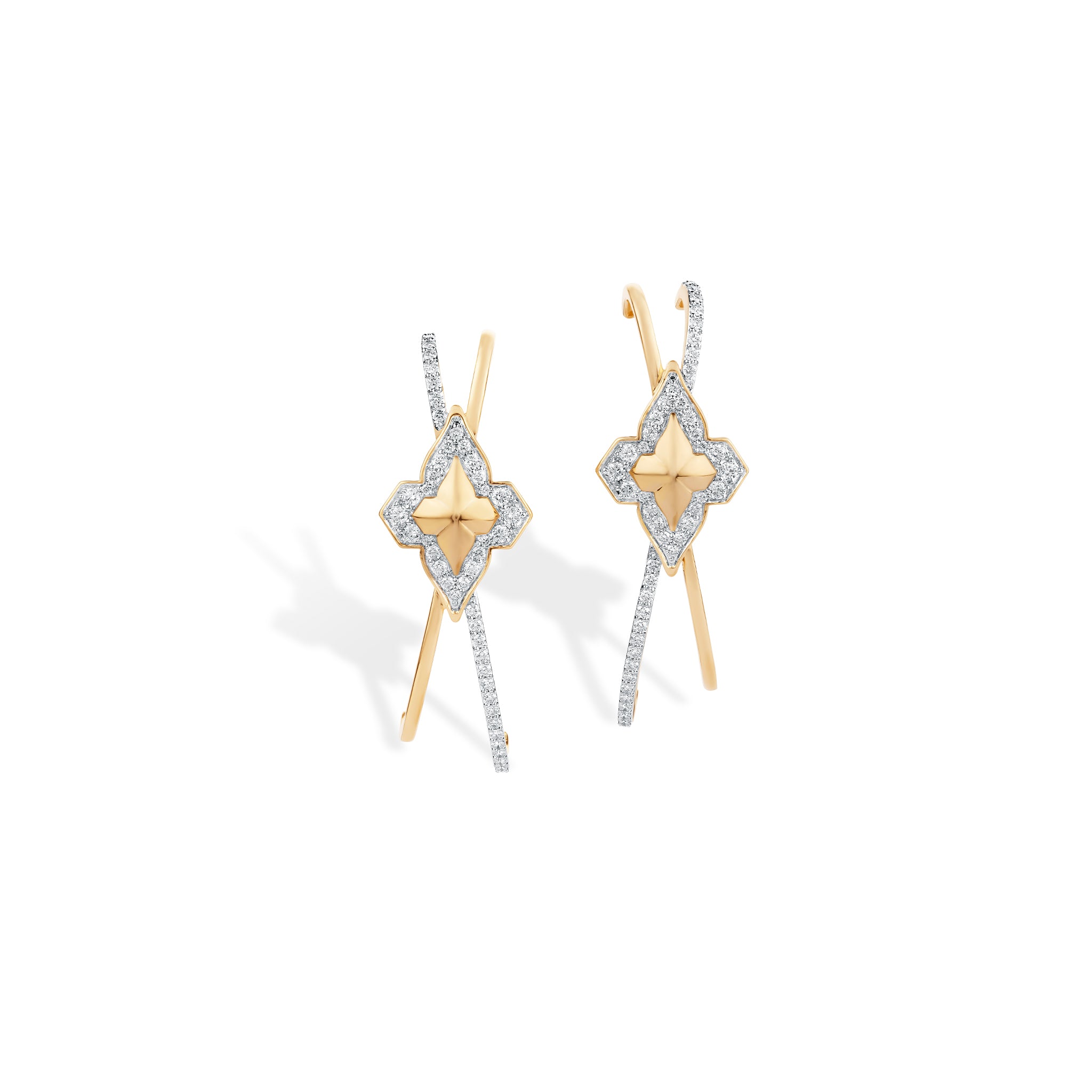 Diamond Infinity Hoop Earrings