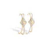 Diamond Infinity Hoop Earrings