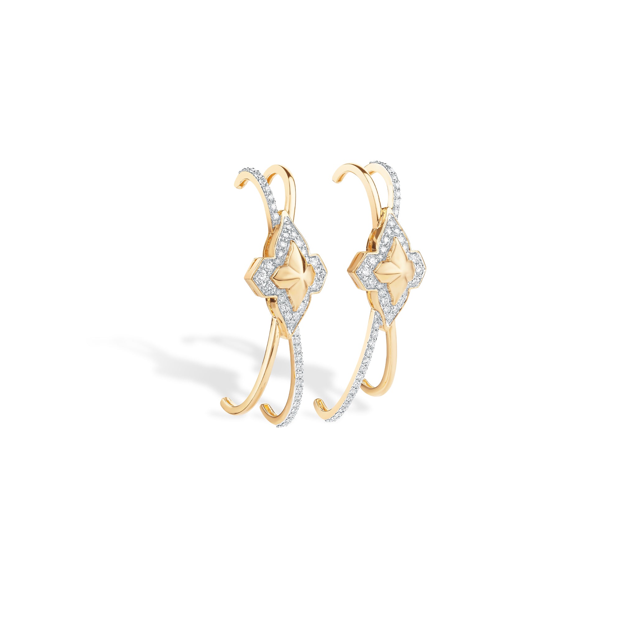 Diamond Infinity Hoop Earrings
