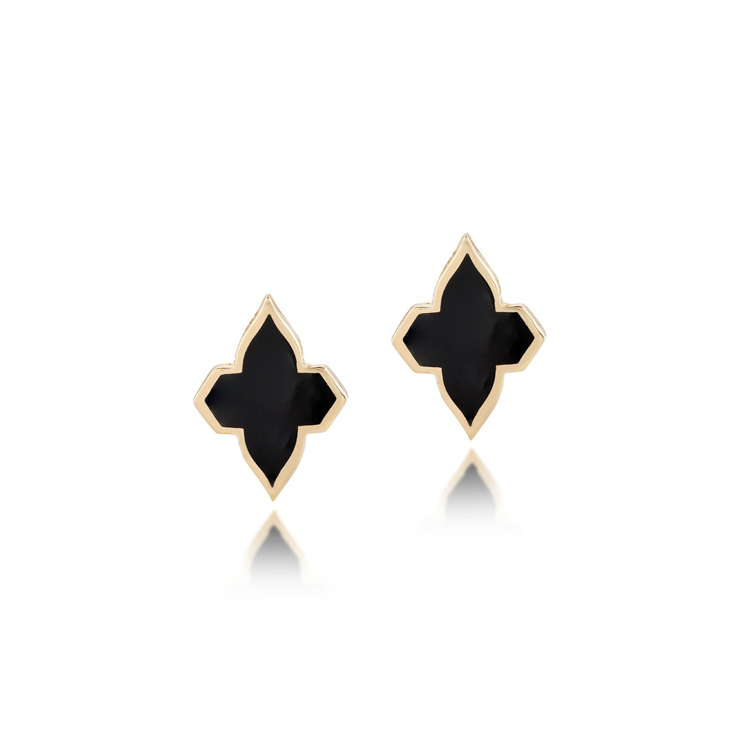 Black Ceramic Minimalistic Earring