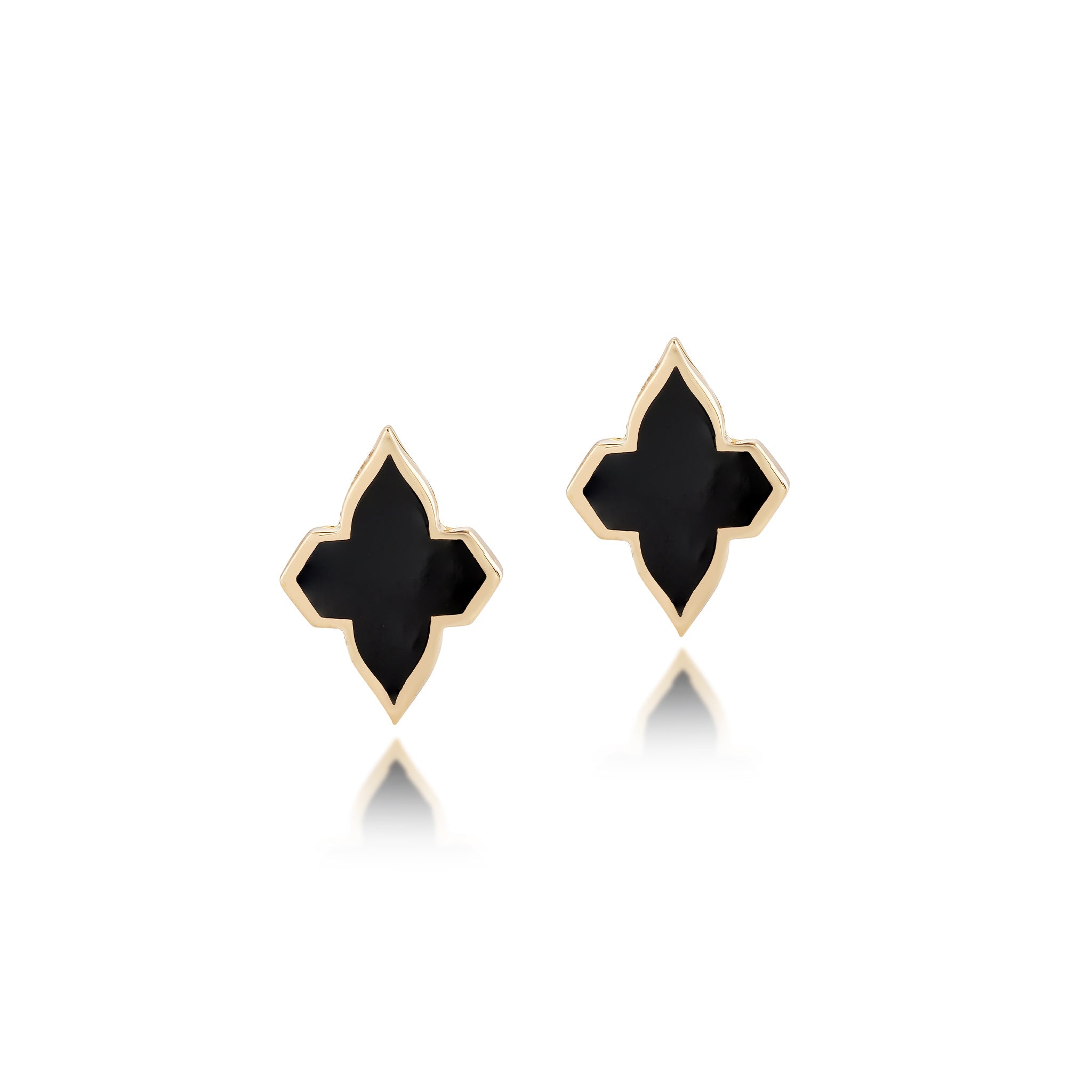 Black Ceramic Minimalistic Earring