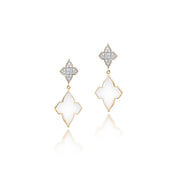 White Ceramic Dangling Earring