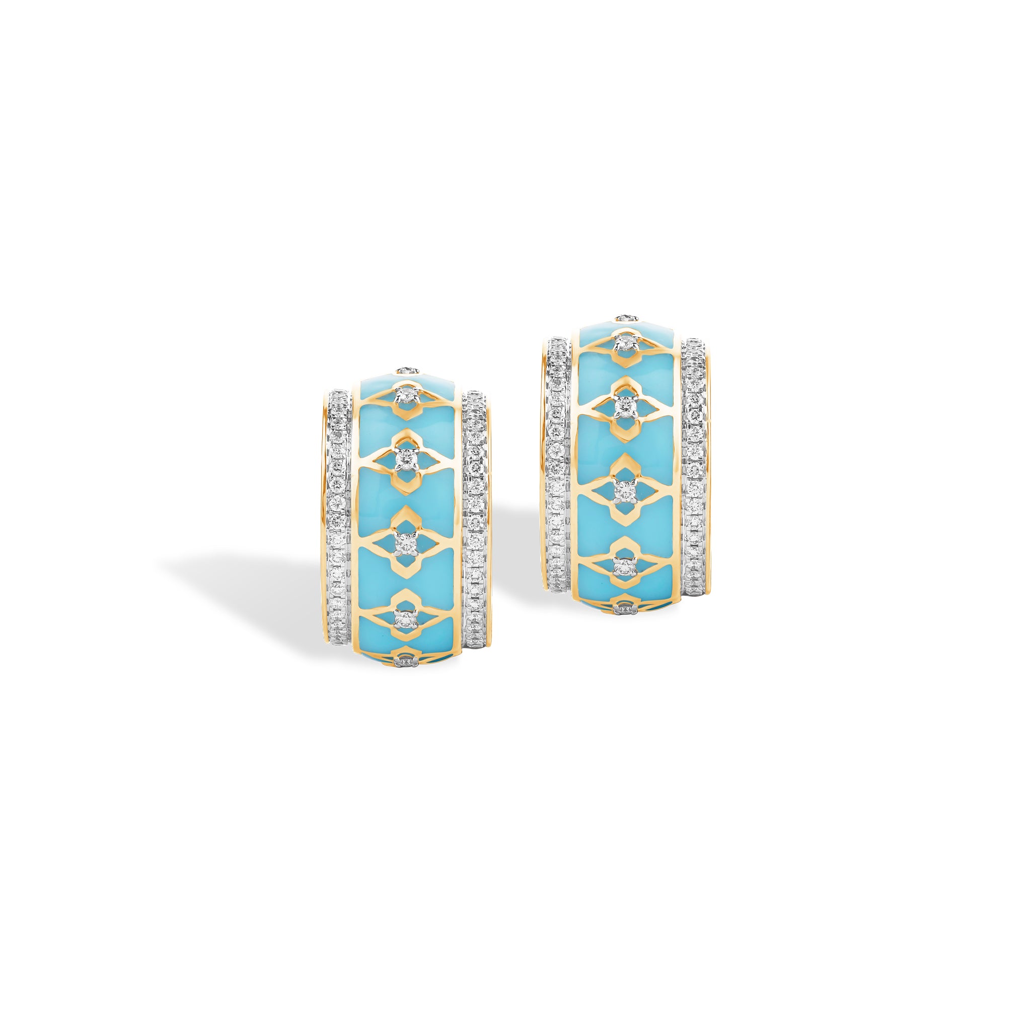 Riva Blue Aura Hoops