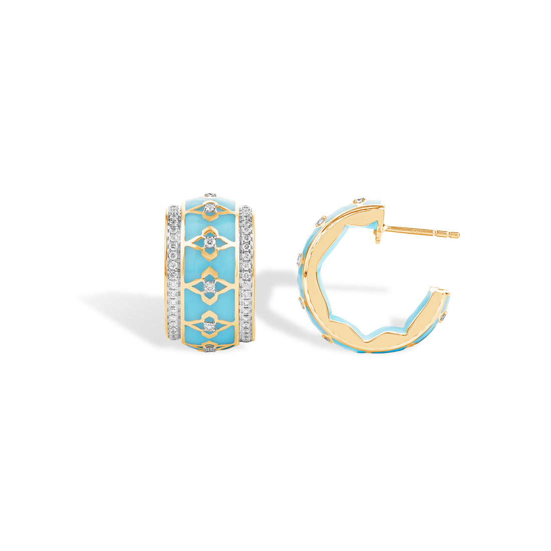 Riva Blue Aura Hoops