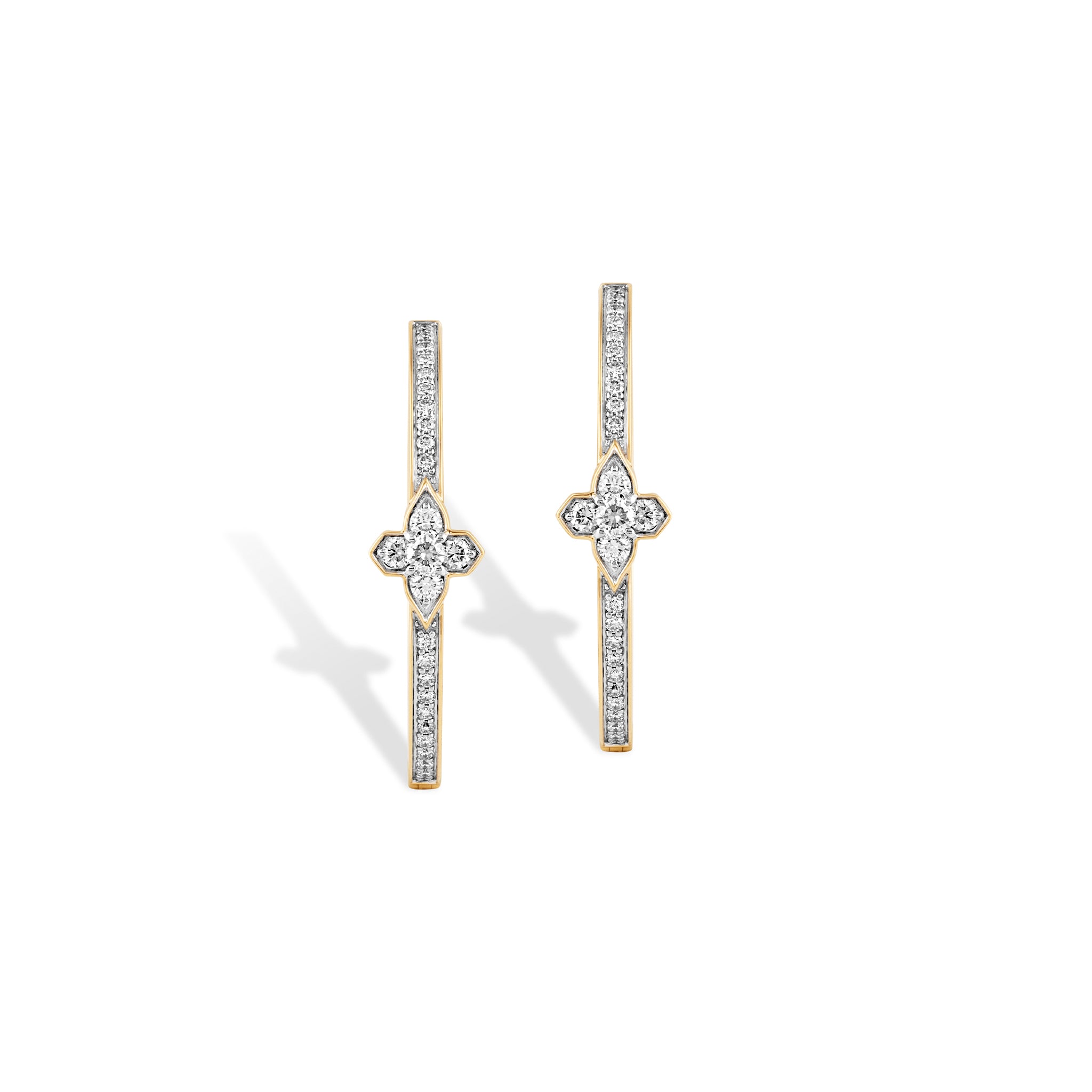 Diamond Statement Hoop Earrings