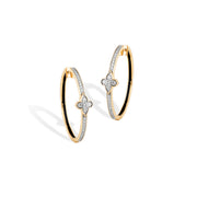 Diamond Statement Hoop Earrings