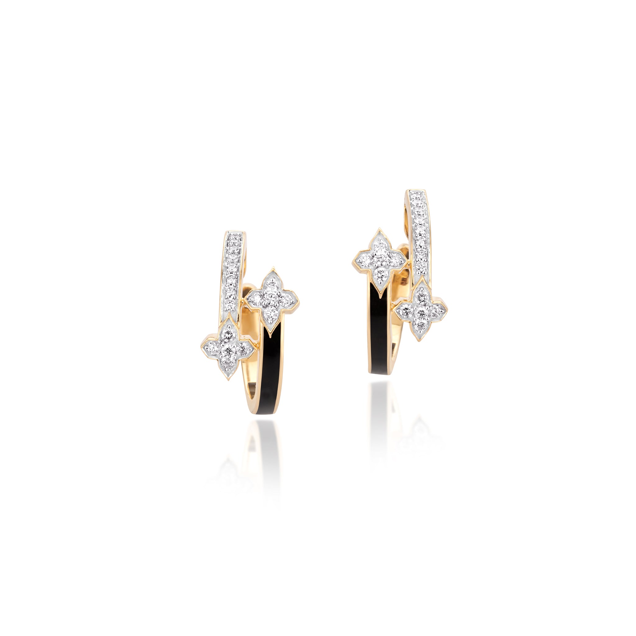 Black Ceramic Luxe Earrings