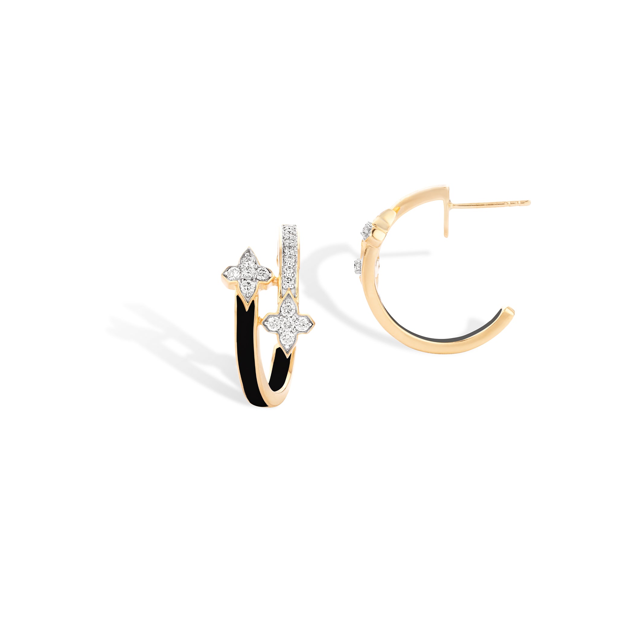 Black Ceramic Luxe Earrings