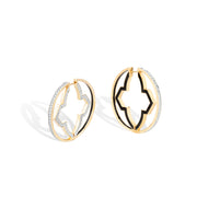 Double-sided Statement Hoop Earrings