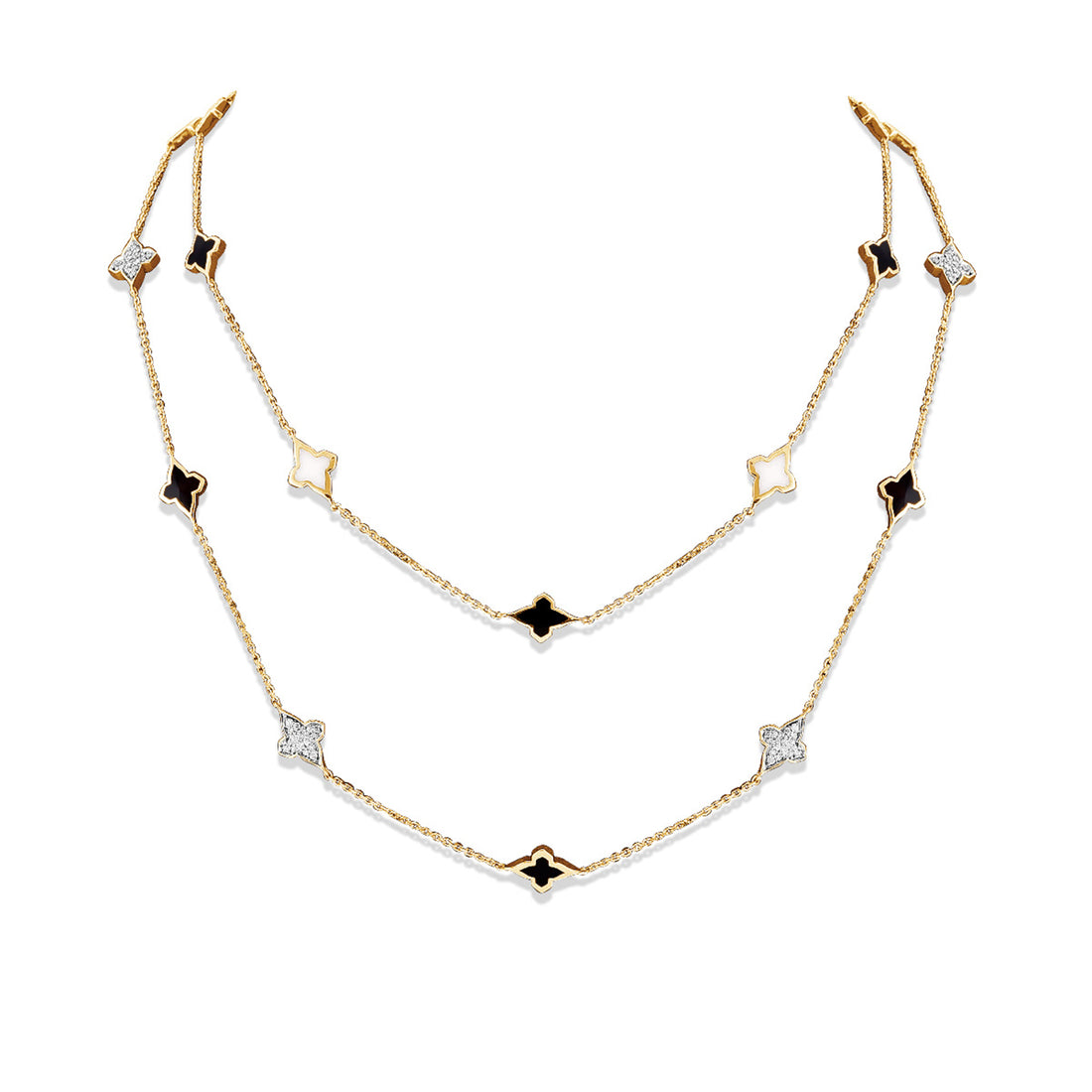 Black Ceramic Endless Necklace