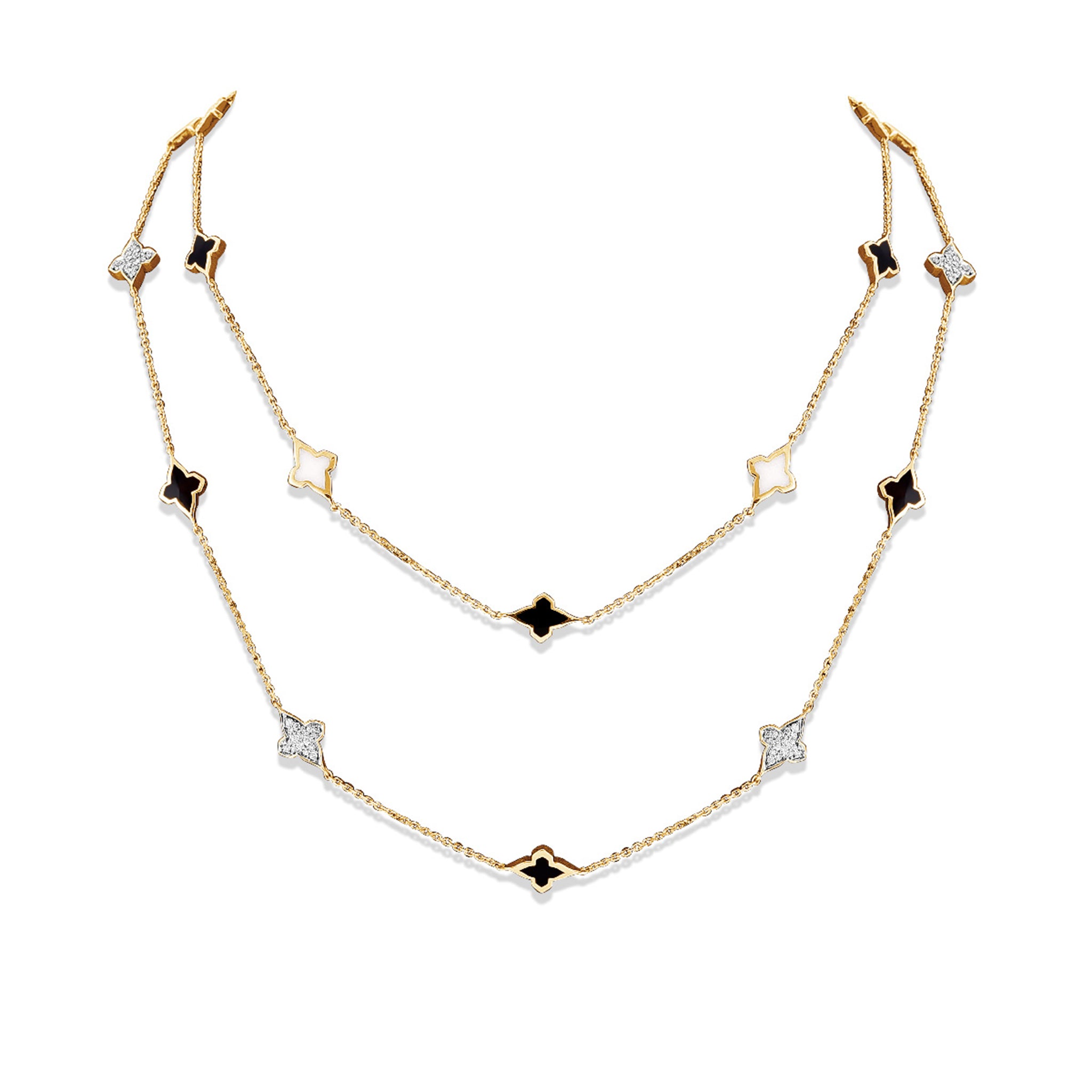 Black Ceramic Endless Necklace