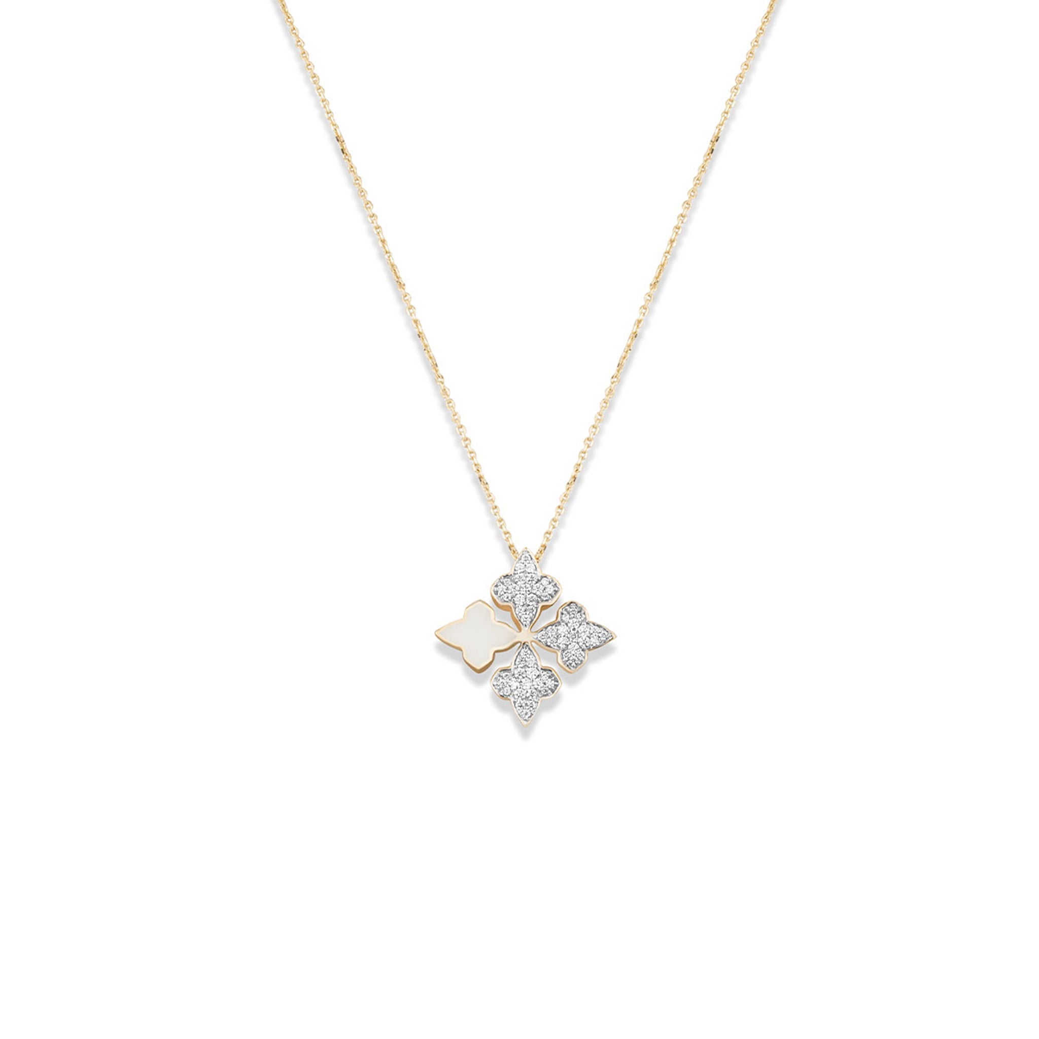 White Stardust Diamond Pendant