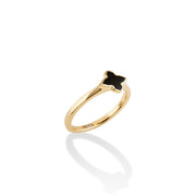Black Ceramic Minimal Ring