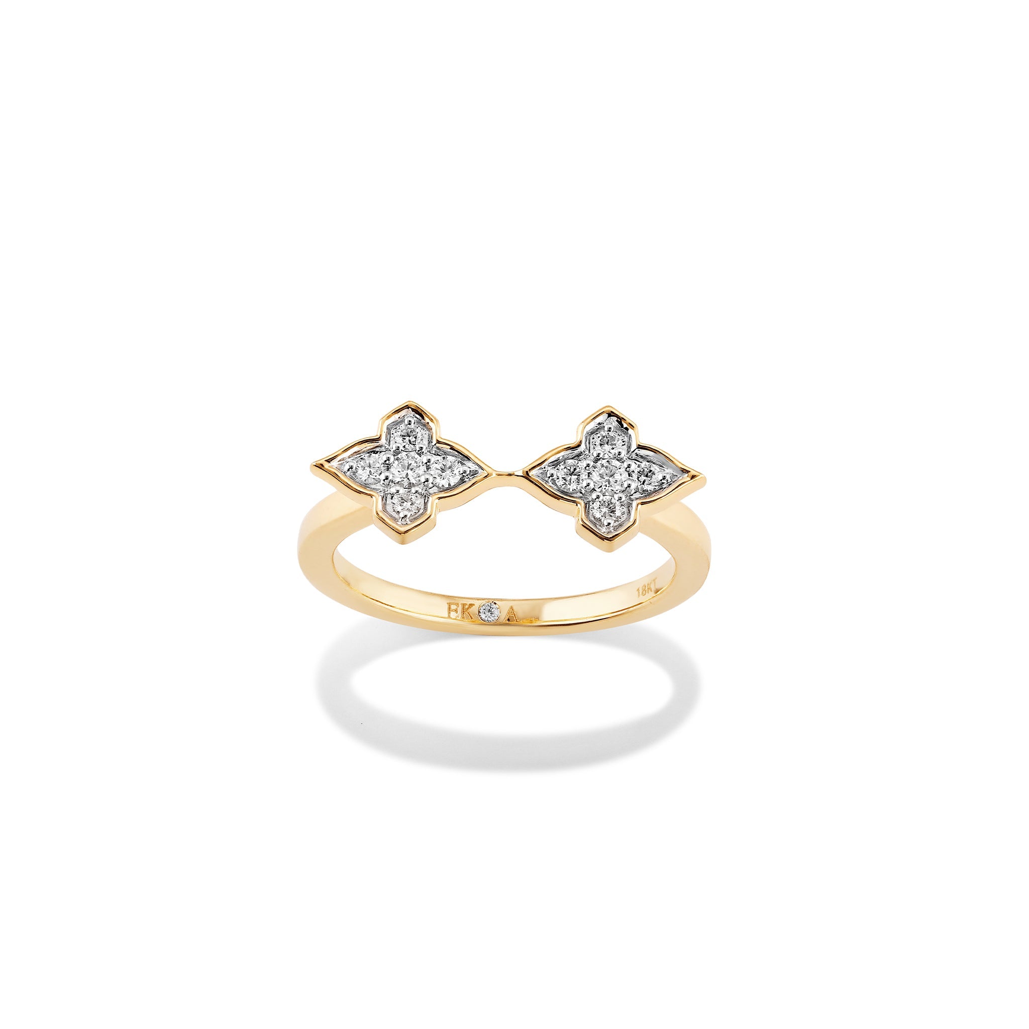 Diamonds Minimalistic Ring