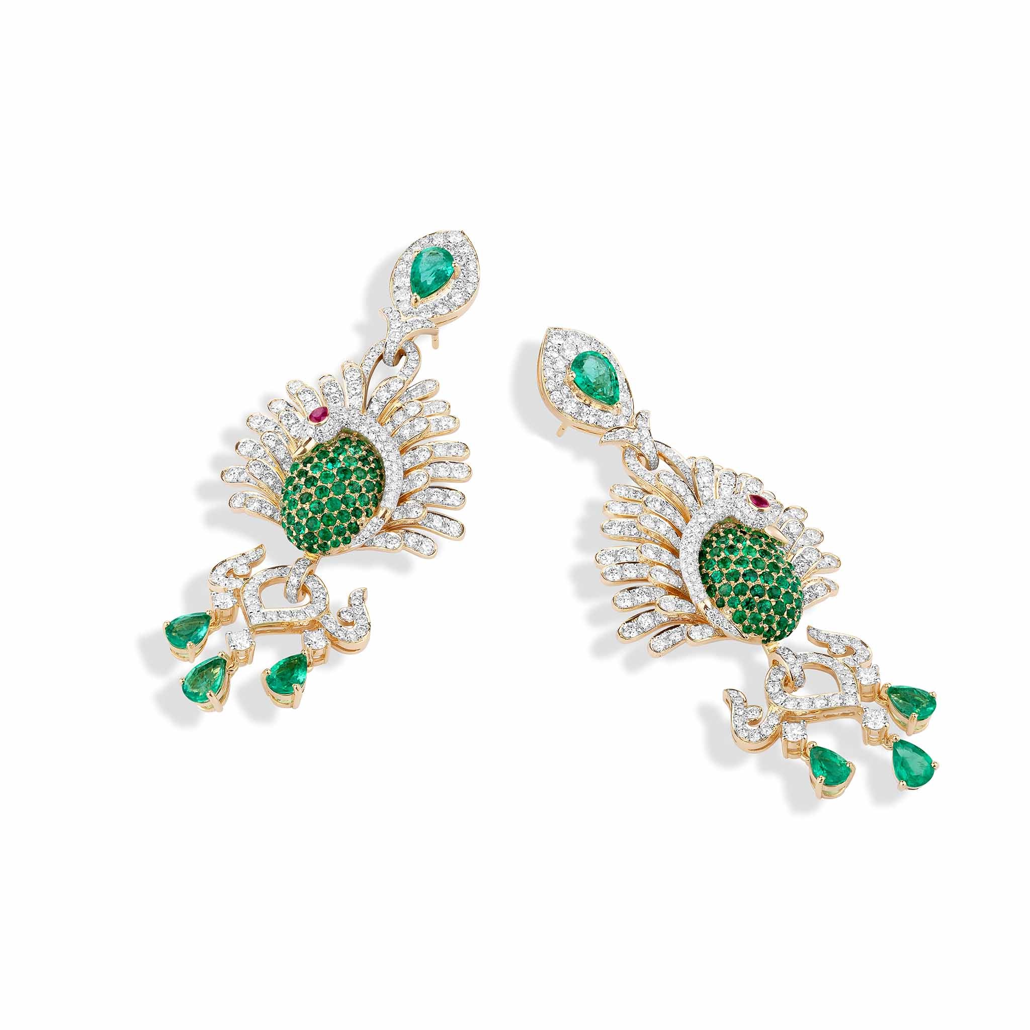 Peacock Waltz Earrings