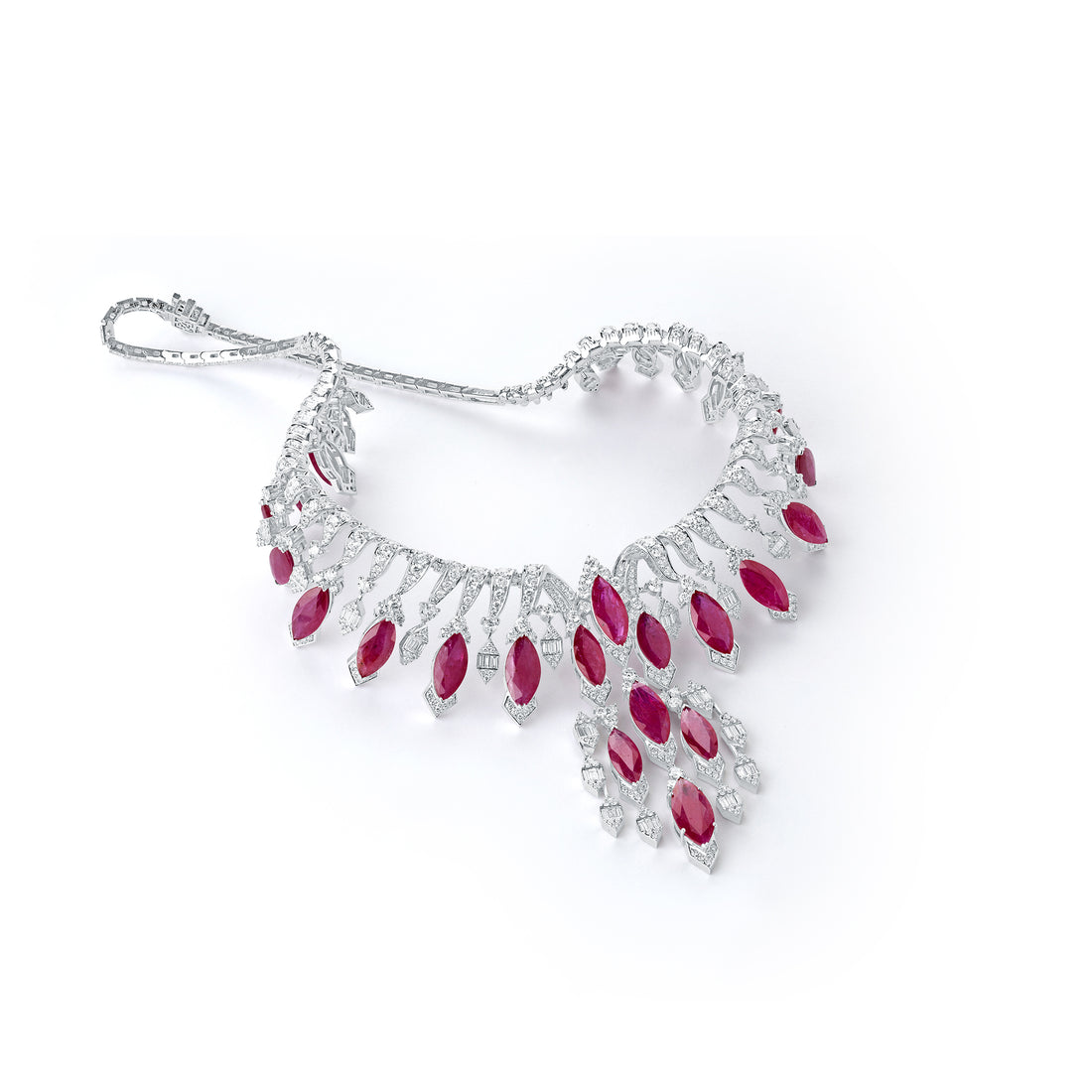Crimson Plume Necklace