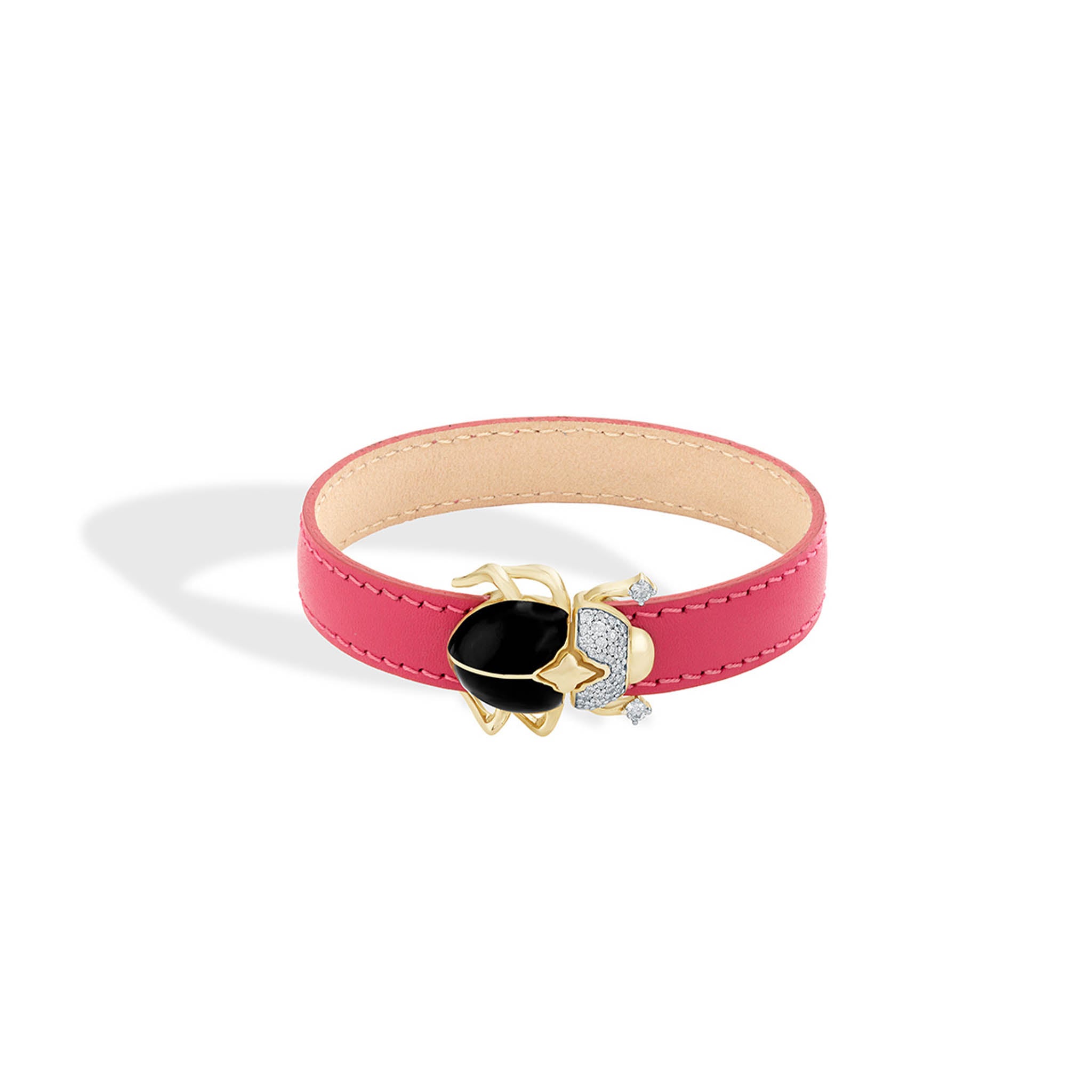 Scarab Obsidian Bracelet