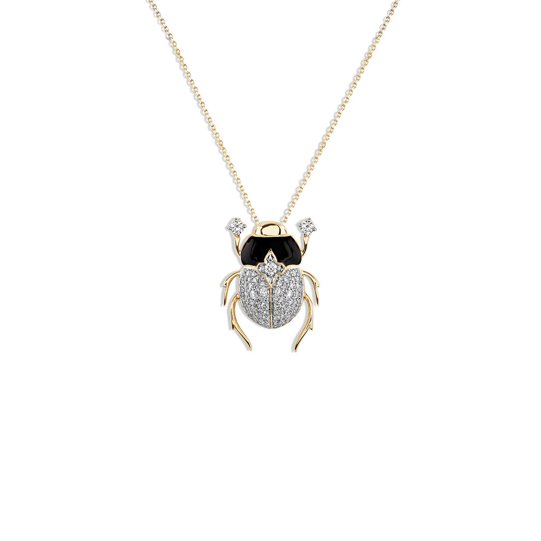 Scarab Crystal Shield Pendant