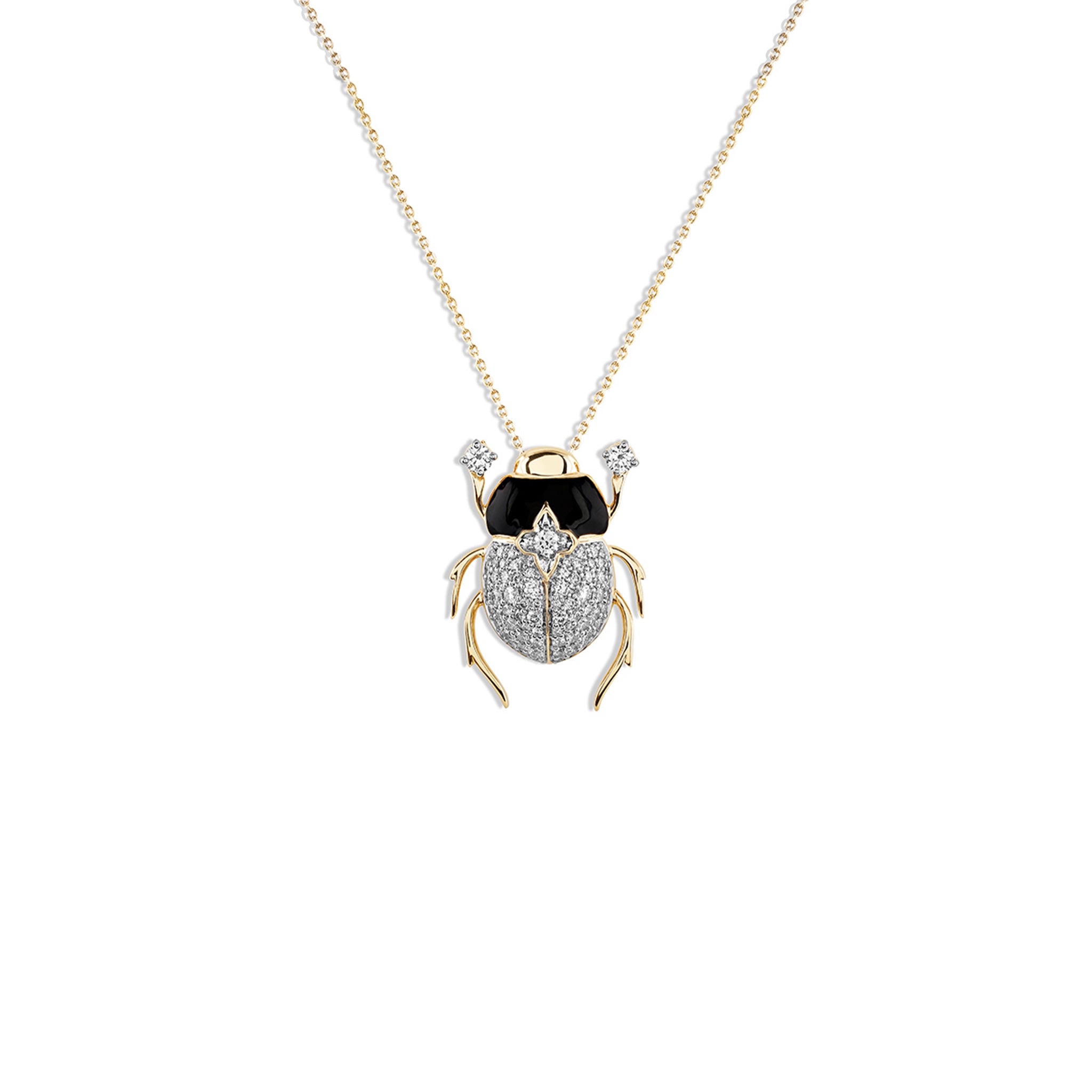 Scarab Crystal Shield Pendant