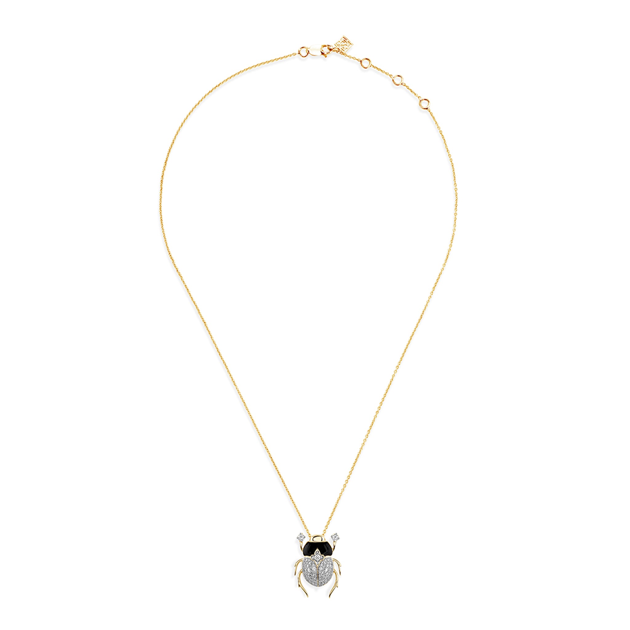 Scarab Crystal Shield Pendant