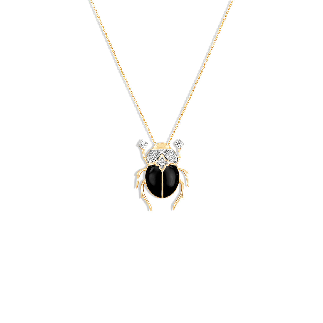 Scarab Obsidian Pendant