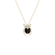 Scarab Obsidian Pendant