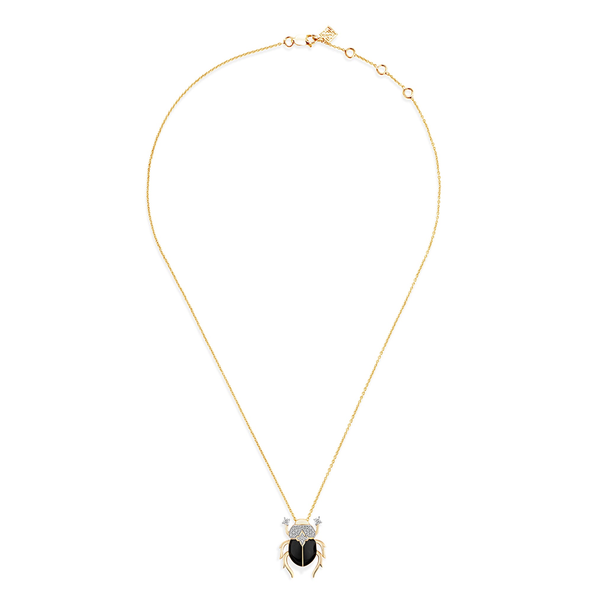 Scarab Obsidian Pendant