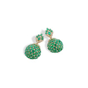 Emerald Dome Earrings
