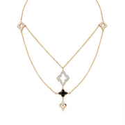 Multilayer Chic Black Ceramic Necklace