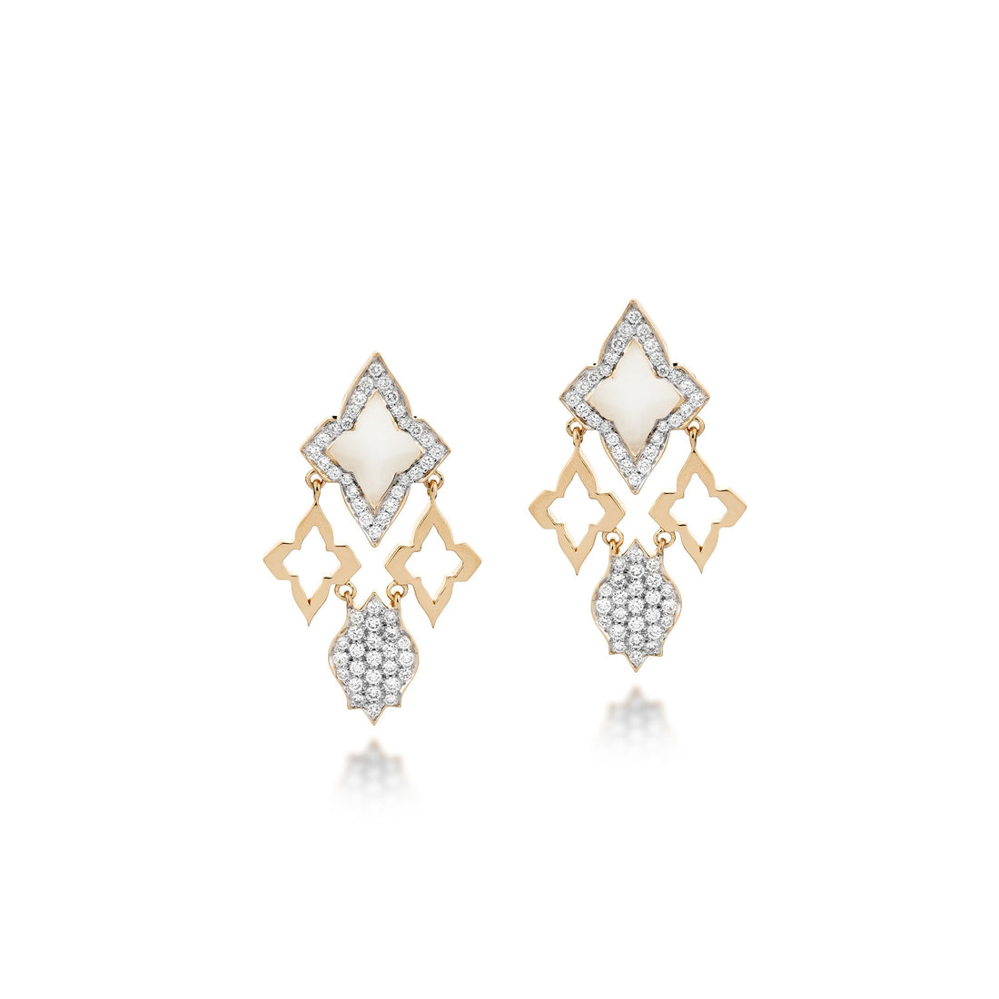 White Ceramic Classic Earring