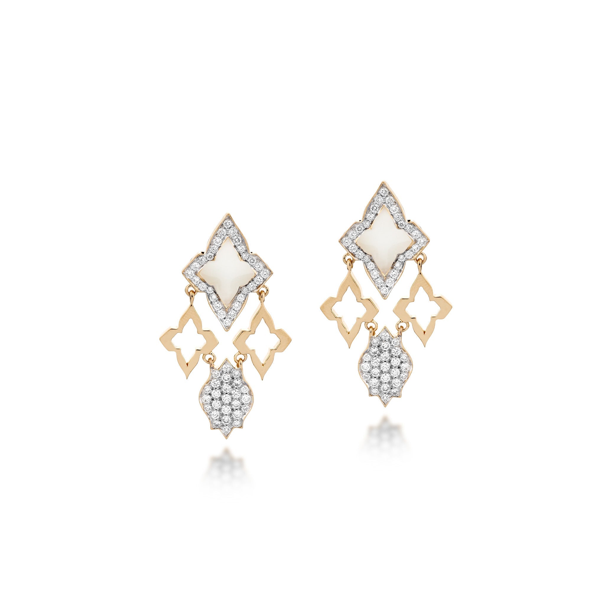 White Ceramic Classic Earring