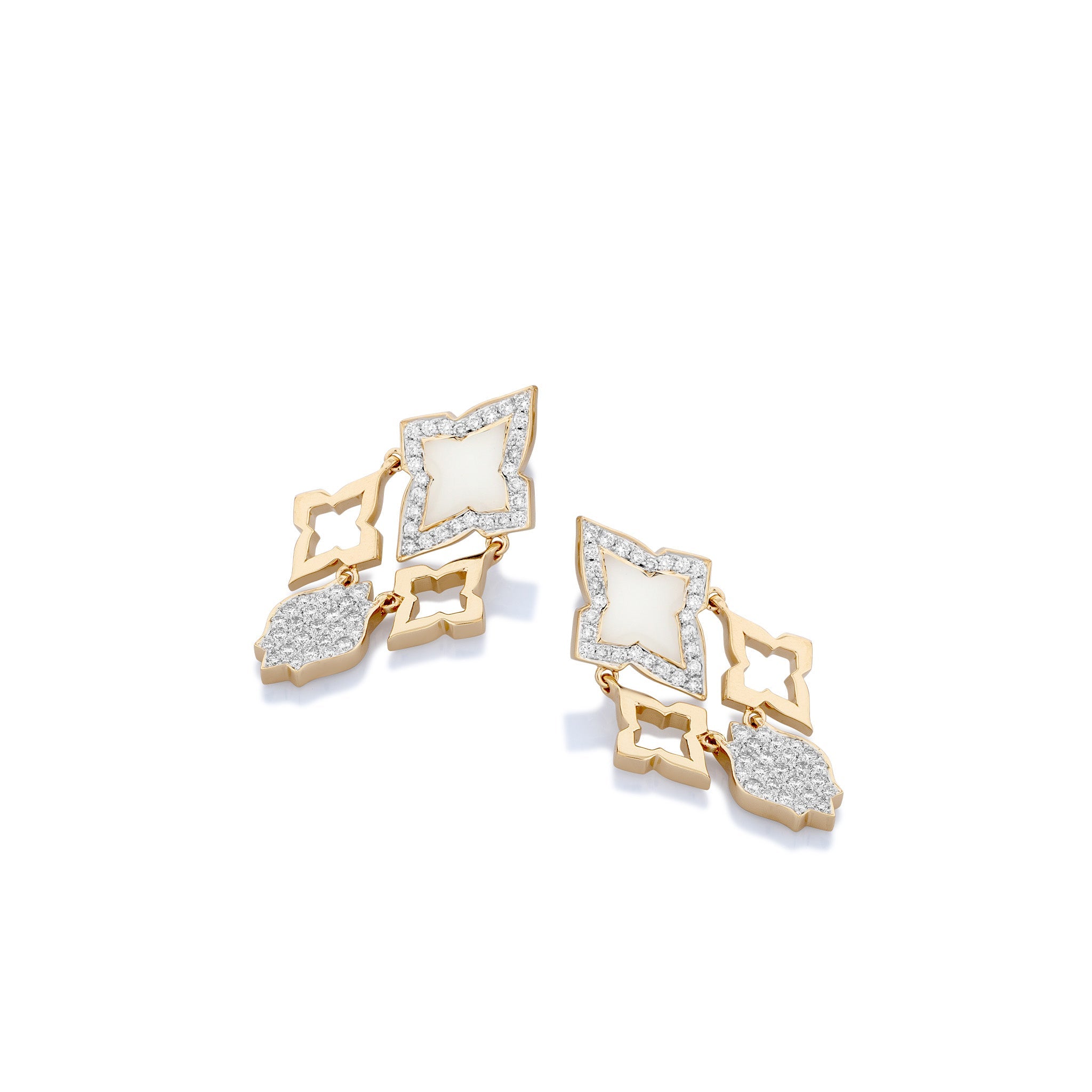 White Ceramic Classic Earring