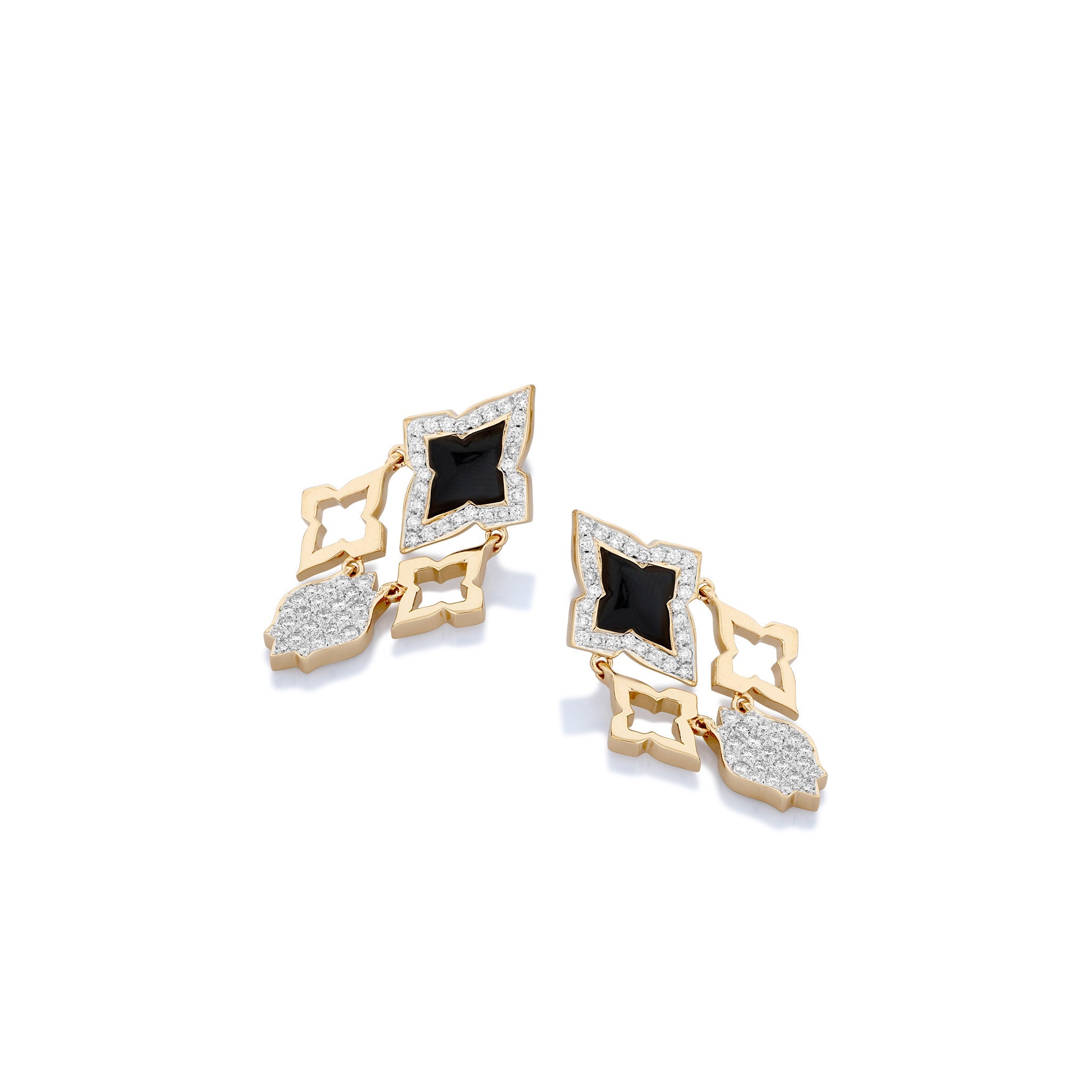 Black Ceramic Classic Earring