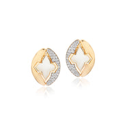 White Ceramic Statement Studs