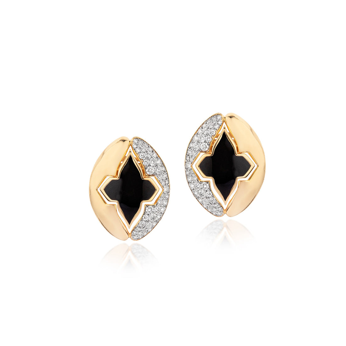 Black Ceramic Statement Studs.