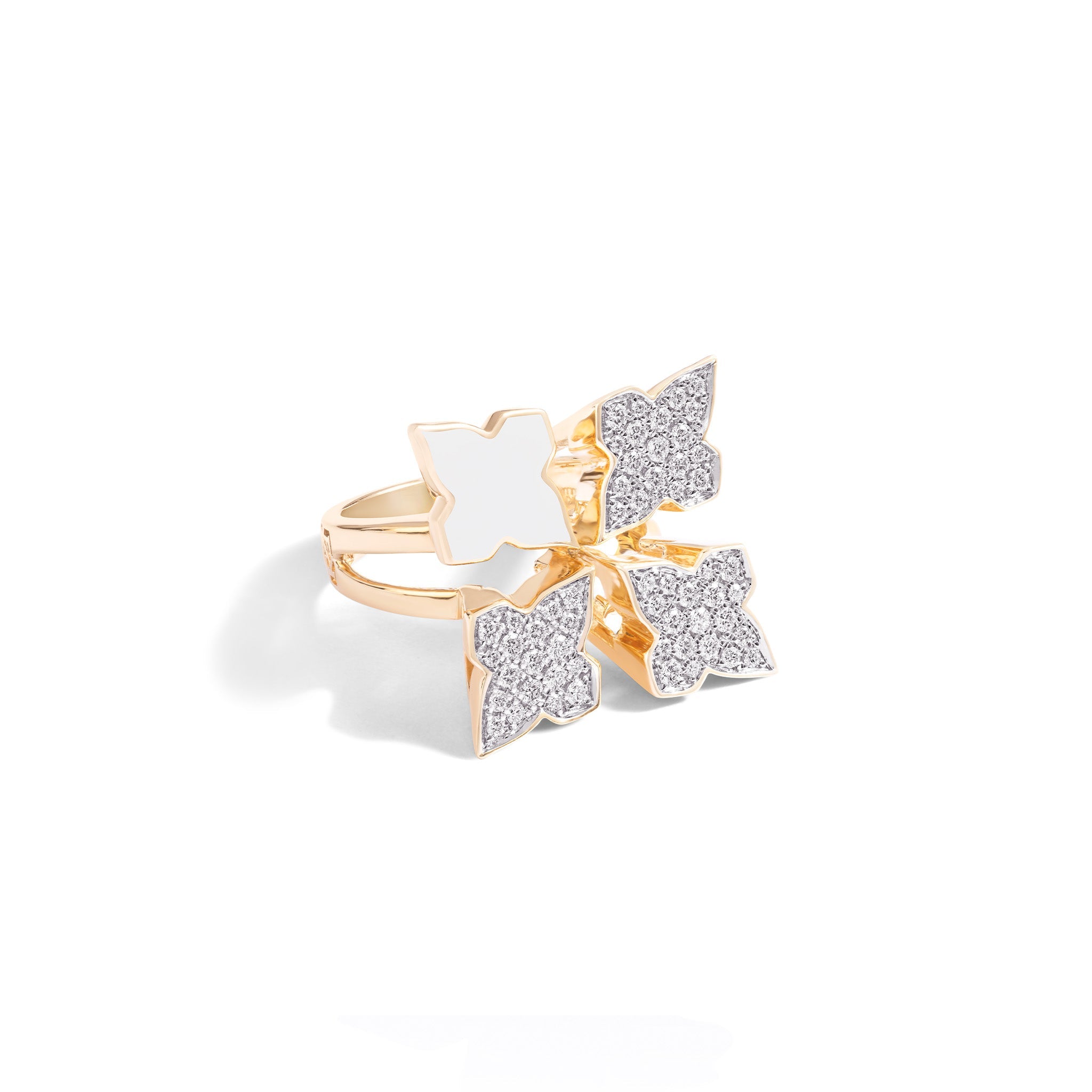 Stardust White Ceramic Ring