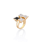Stardust Black Ceramic Ring