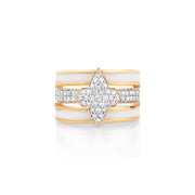 White Ceramic Bold Ring