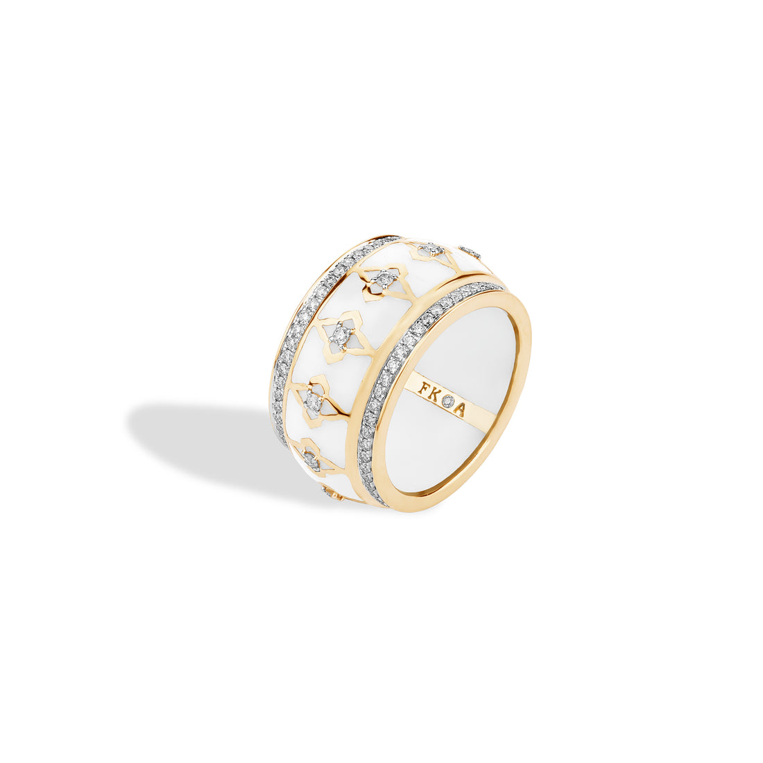 White Ceramic Stack Ring