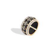 Black Ceramic Stack Ring