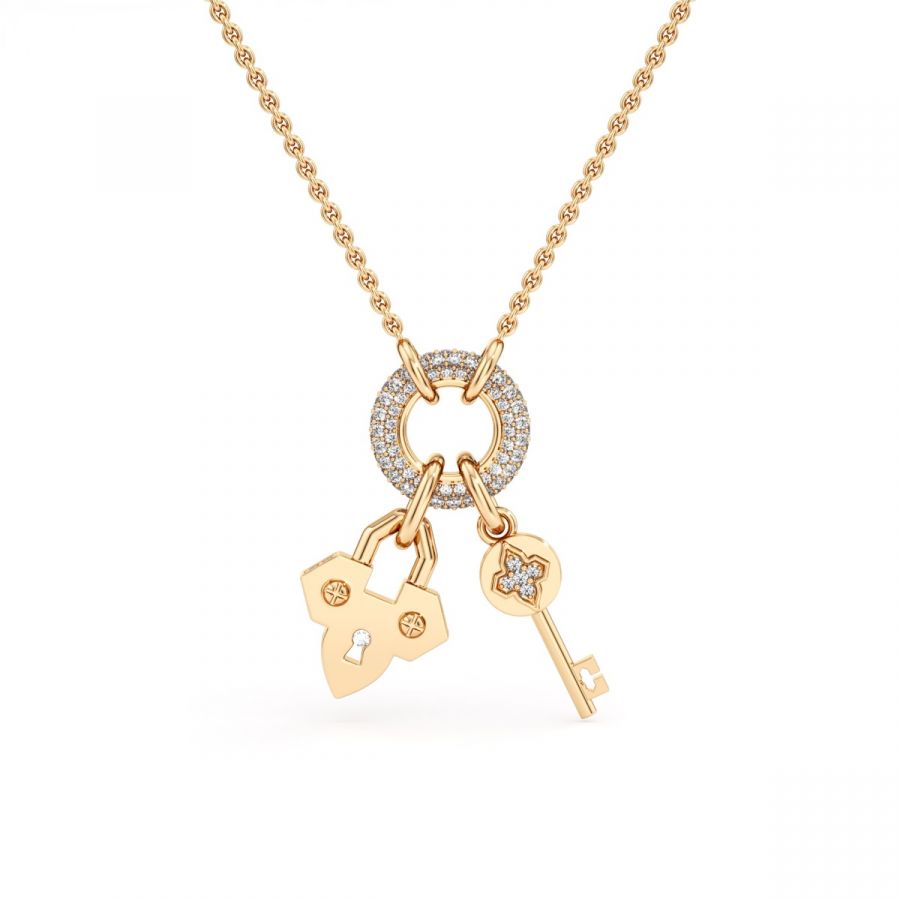 Lock & Key Pendant