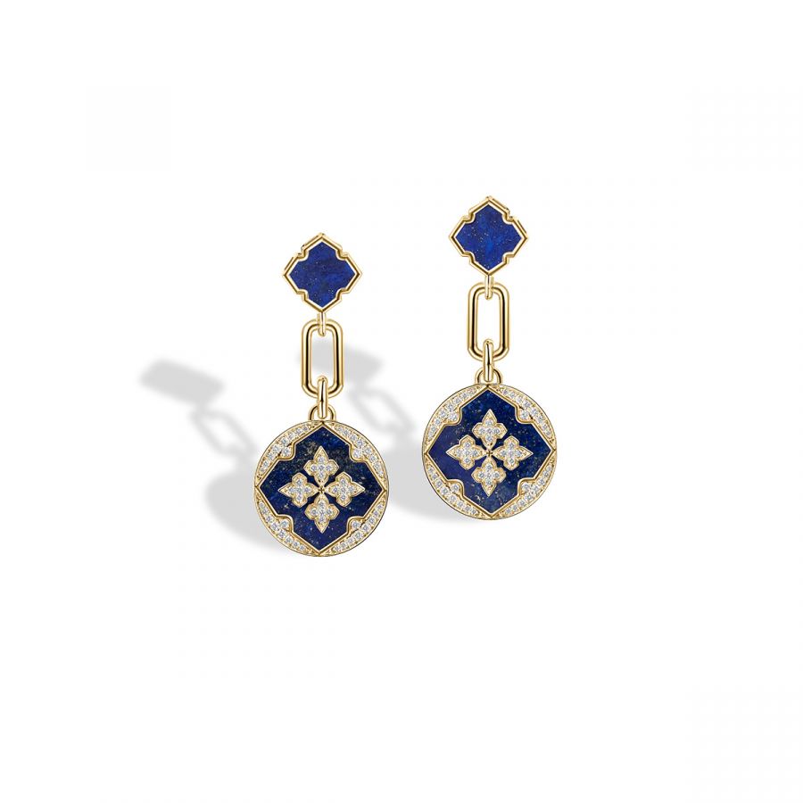 Deep Blue Swing Earrings